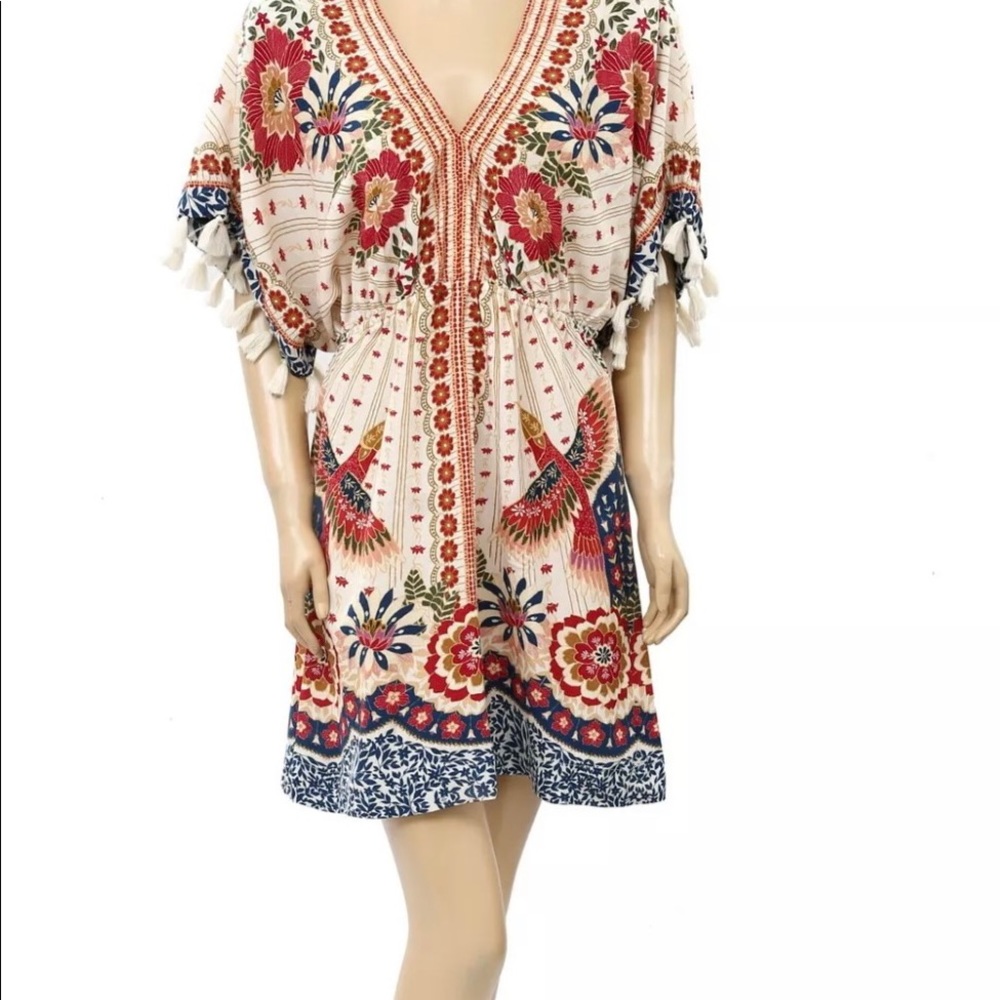 Farm Rio size petite NWOT Toucan majestic mini dress.